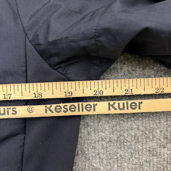 Salomon Drifter Mid Jacket Mens Small Night Sky Blue Black Reversible PrimaLoft - Picture 14 of 15